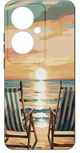 ETUI do Oppo Reno11 F 5G WZORY | SILIKONOWE MATT CASE + SZKŁO HARTOWANE 9H 3