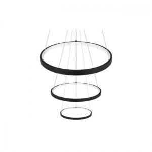 Żyrandol LED Coma 20/40/60cm 77W czarny 2