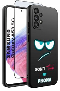 ETUI do Samsung Galaxy A53 5G WZORY |SILIKONOWE MATT CASE + SZKŁO 9H 2