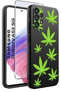 ETUI do Samsung Galaxy A53 5G WZORY |SILIKONOWE MATT CASE + SZKŁO 9H 2