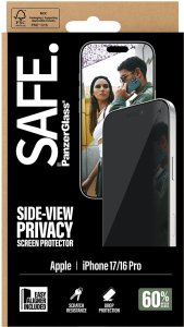 SAFE Privacy Schutzglas iPhone 17/16 Pro/UWF 3