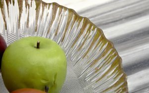 Patera szklana na złotej nodze 180031 4