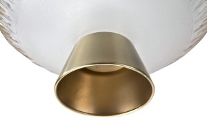 Patera szklana na złotej nodze 33cm 180030 5