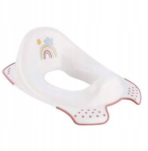 OKT Kids Tualetes macibu sedeklitis ar pretslides funkciju Ewa "Rainbow" 30x40x15cm balts  4052396093148 2