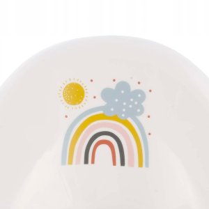 OKT Kids Tualetes macibu sedeklitis ar pretslides funkciju Ewa "Rainbow" 30x40x15cm balts  4052396093148 5