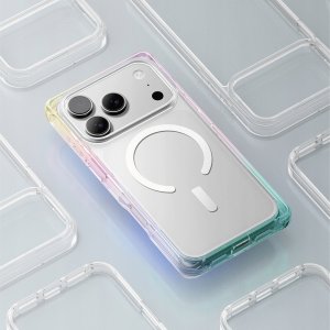 Etui AMAZINGTHING Omni na iPhone 17 Pro Max kompatybilne z MagSafe - przezroczyste-tęczowe 4