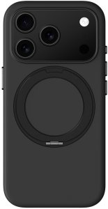 Etui AMAZINGTHING Cloudie na iPhone 17 Pro Max z podstawką - czarne 2