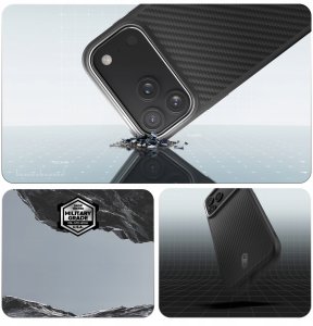 Etui Spigen Enzo Aramid "T" MagSafe na iPhone 17 Pro - czarno-srebrne 8