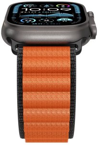 Spigen Pasek Spigen WBF1 Band do Apple Watch 6/7/8/9/10/SE/Ultra 1/2 44/45/46/49mm Black/orange 7