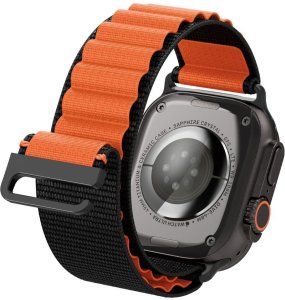 Spigen Pasek Spigen WBF1 Band do Apple Watch 6/7/8/9/10/SE/Ultra 1/2 44/45/46/49mm Black/orange 10