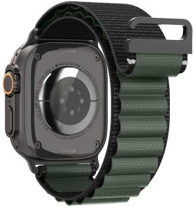 Spigen Pasek Spigen WBF1 Band do Apple Watch 6/7/8/9/10/SE/Ultra 1/2 44/45/46/49mm Black/green 3