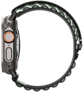 Spigen Pasek Spigen WBF1 Band do Apple Watch 6/7/8/9/10/SE/Ultra 1/2 44/45/46/49mm Black/green 6
