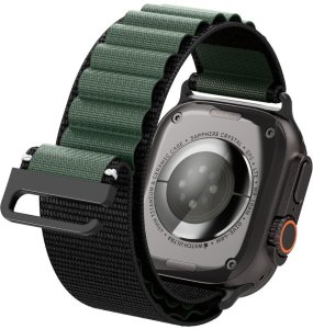 Spigen Pasek Spigen WBF1 Band do Apple Watch 6/7/8/9/10/SE/Ultra 1/2 44/45/46/49mm Black/green 10