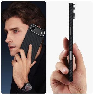 Etui Tech-Protect Ion Carbon MagSafe do Apple iPhone 17 Air Black/silver 3