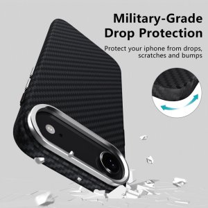 Etui Tech-Protect Ion Carbon MagSafe do Apple iPhone 17 Air Black/silver 4