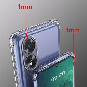 Etui do Oppo A38 | A18 ANTI-SHOCK CLEAR CASE + Szkło OCHRONNE 9H 2