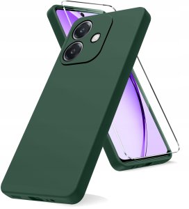 Etui do Oppo A40 | A40M CASE Gumowe Matowe Silikon Slim + SZKŁO 9H 2