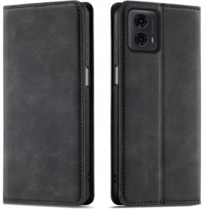 ETUI z KLAPKĄ do Motorola G34 5G Zamykane Magnetyczne + Szkło 9H 5