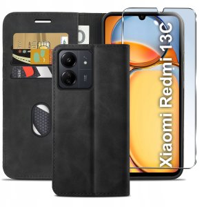 krainaGSM Etui z Klapką do Xiaomi Redmi 13C 4G / 5G Poco C65 Zamykane Kabura SZKŁO 2