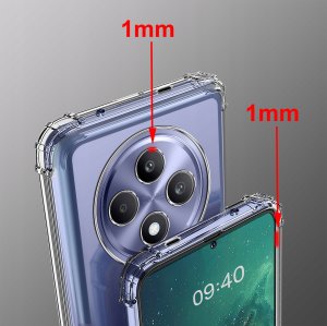 krainaGSM Etui do Oppo Reno 12 F 5G|12 FS ANTI-SHOCK WZMACNIANE 3 SZTUKI SZKŁO 2