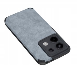 Etui do Xiaomi Redmi Note 13 4G silikonowe SKÓRZANE VINTAGE CASE + Szkło 9H 3