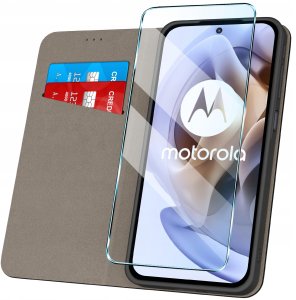 Etui z klapką do Motorola Moto G31 | G41 POWER Zamykane Futerał + Szkło 2