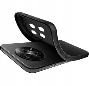 krainaGSM Etui do Realme 12 5G | 12x 5G CASE GUMA MATT PLECKI MATOWE + SZKŁO 9H 3