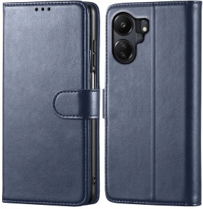 krainaGSM ETUI do Xiaomi Redmi 13C 4G|5G | SKÓRZANE PORTFEL BOOK TOKRA CASE + SZKŁO 2