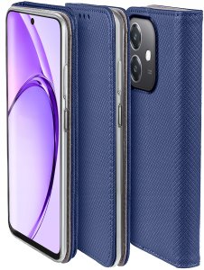 krainaGSM Etui do Oppo A40 | A40M SMART MAGNET CASE PORTFEL + SZKŁO 9H 5