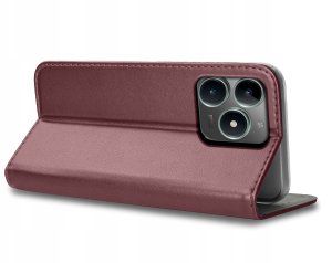 krainaGSM ETUI SKÓRZANE do Realme C61 | C63 MAGNETYCZNE BOOK CASE TOKRA SZKŁO 9H 3