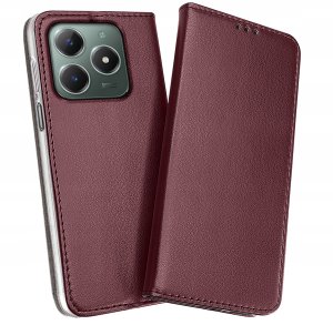 krainaGSM ETUI SKÓRZANE do Realme C61 | C63 MAGNETYCZNE BOOK CASE TOKRA SZKŁO 9H 5
