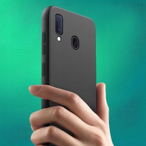 ZESTAW Etui do Samsung Galaxy A20e CASE Gumowe Matowe Silikon +2X SZKŁO 6