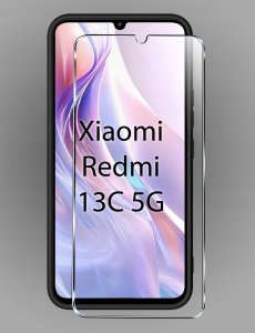 krainaGSM Etui do Xiaomi Redmi 13C 5G silikonowe MATOWE + Szkło ochronne 9H 5