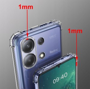 Etui do Xiaomi Redmi Note 13 Pro 4G ANTI-SHOCK CLEAR CASE + Szkło 9H 2