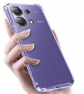 Etui do Xiaomi Redmi Note 13 Pro 4G ANTI-SHOCK CLEAR CASE + Szkło 9H 3