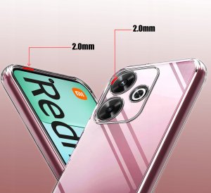 krainaGSM Etui do Xiaomi Redmi 13 4G WZMACNIANE 360 CLEAR + Szkło 9H 5
