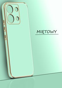 Etui do Xiaomi Redmi Note 13 Pro 4G GOLD GLAMOUR + Szkło OCHRONNE 9H 2