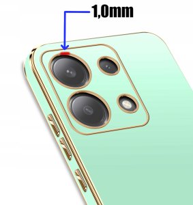 Etui do Xiaomi Redmi Note 13 Pro 4G GOLD GLAMOUR + Szkło OCHRONNE 9H 3