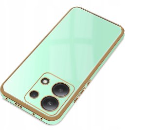 Etui do Xiaomi Redmi Note 13 Pro 4G GOLD GLAMOUR + Szkło OCHRONNE 9H 6