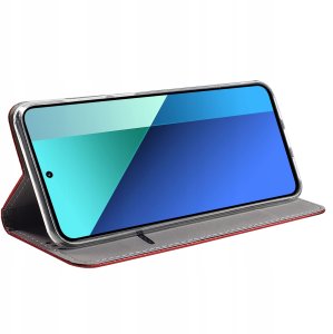 Etui do Xiaomi Redmi Note 13 | 13 4G SMART MAGNET CASE PORTFEL + SZKŁO 9H 6