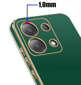 Etui do Xiaomi Redmi Note 13 Pro 4G GOLD GLAMOUR + Szkło OCHRONNE 9H 3