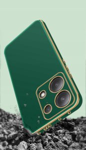 Etui do Xiaomi Redmi Note 13 Pro 4G GOLD GLAMOUR + Szkło OCHRONNE 9H 7