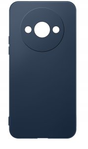 krainaGSM Etui do Xiaomi Redmi A3 4G silikonowe MATOWE CZARNE + SZKŁO OCHRONNE 9H 8