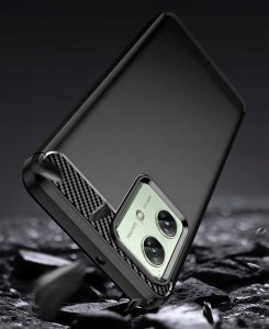 krainaGSM ETUI do Motorola G54 5G | Power Edition Pancerne Carbon CASE + Szkło 9H 6