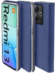 krainaGSM Etui do Xiaomi Redmi 13 4G SMART MAGNET CASE PORTFEL + SZKŁO OCHRONNE 9H 5