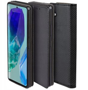 krainaGSM Etui do Samsung Galaxy M55 5G SMART MAGNET CASE PORTFEL + SZKŁO 9H 6