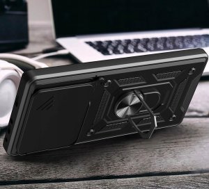 Etui do Realme C61 | C63 PANCERNE SLIDE RING CASE + SZKŁO OCHRONNE 9H 5