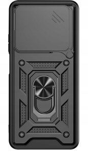 Etui do Realme C61 | C63 PANCERNE SLIDE RING CASE + SZKŁO OCHRONNE 9H 9