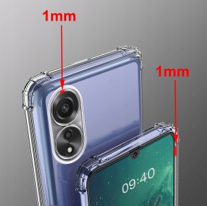 krainaGSM Etui do Oppo A78 5G| A58 5G ANTI-SHOCK CLEAR CASE + Szkło OCHRONNE 9H 2