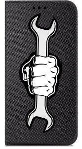 krainaGSM Etui do Realme 11 4G MAGNET WZORY CASE PORTFEL + SZKŁO 9H 6
